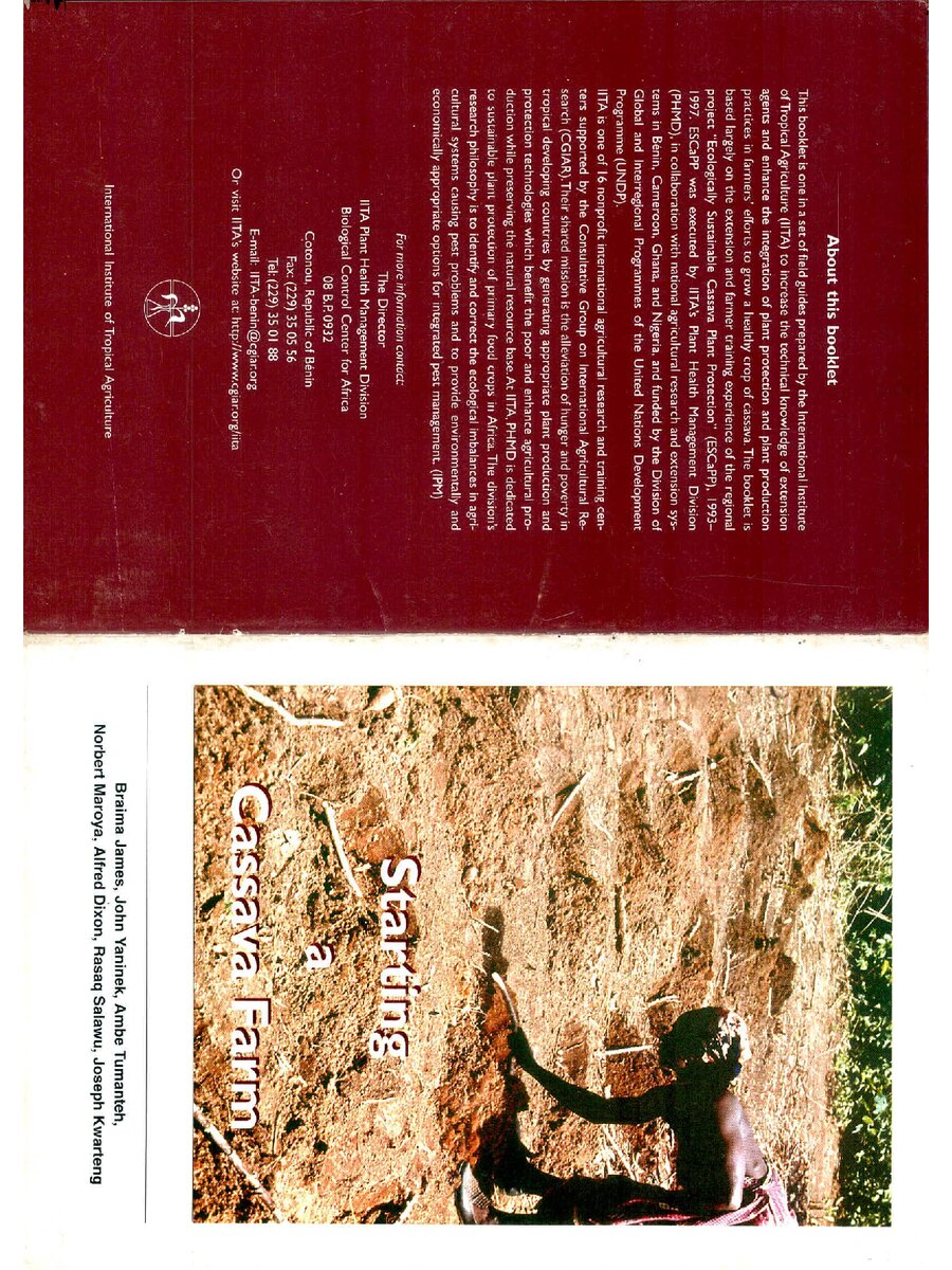 First page of Starting a Cassava Farm
