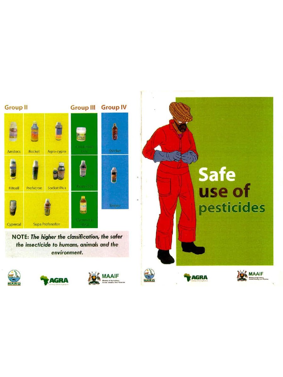 First page of Safe Use of Pesticides