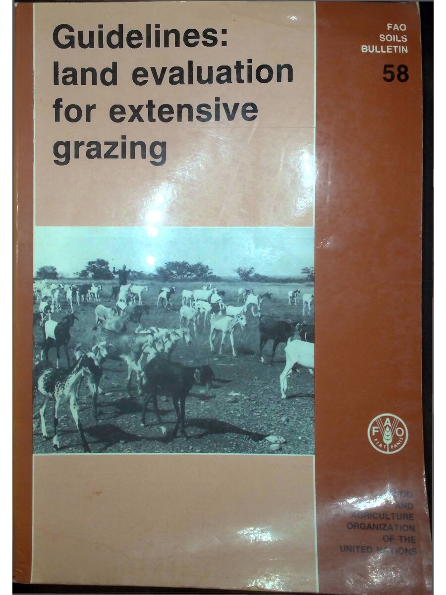 First page of Guidelines: Land Evaluation for Extensive Grazing