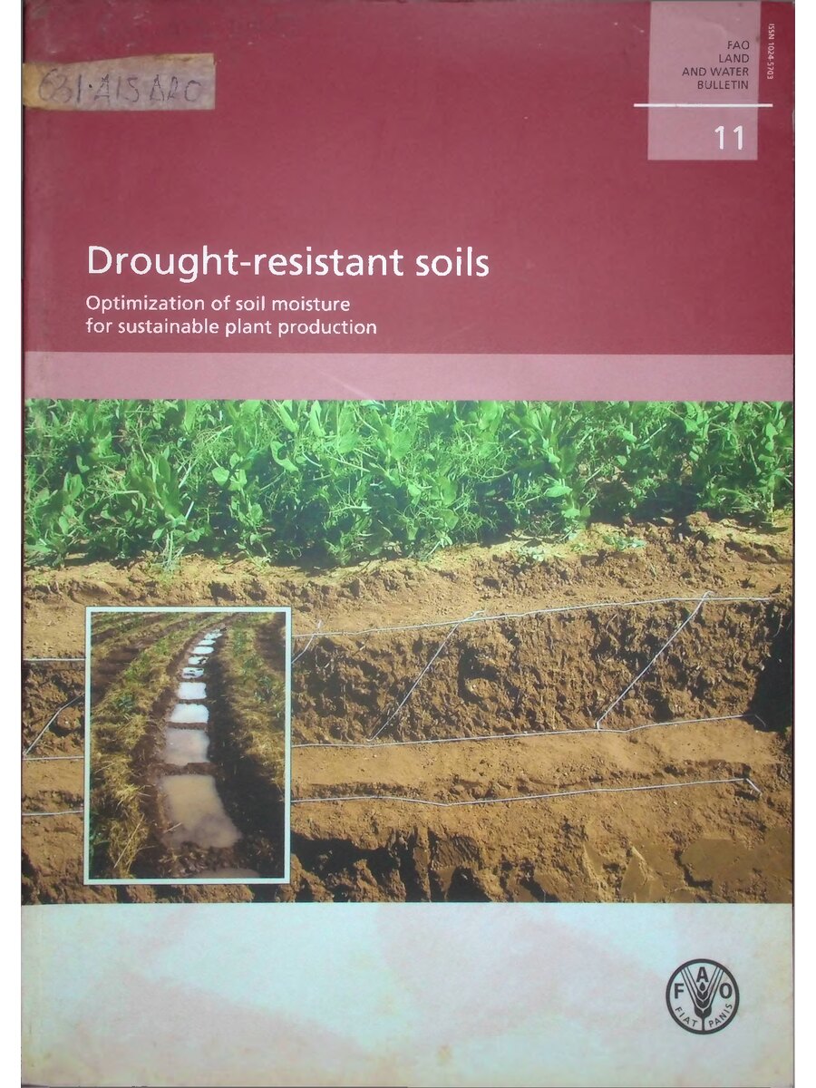 First page of Drought Resistant Soils: Optimization of Soil Moisture for Sustainable Plant Production
