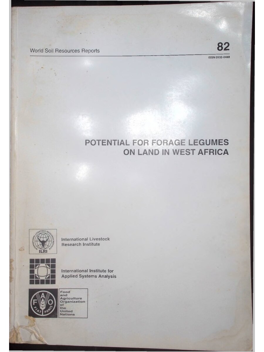 First page of Potential for Forage Legumes on Land in West Africa