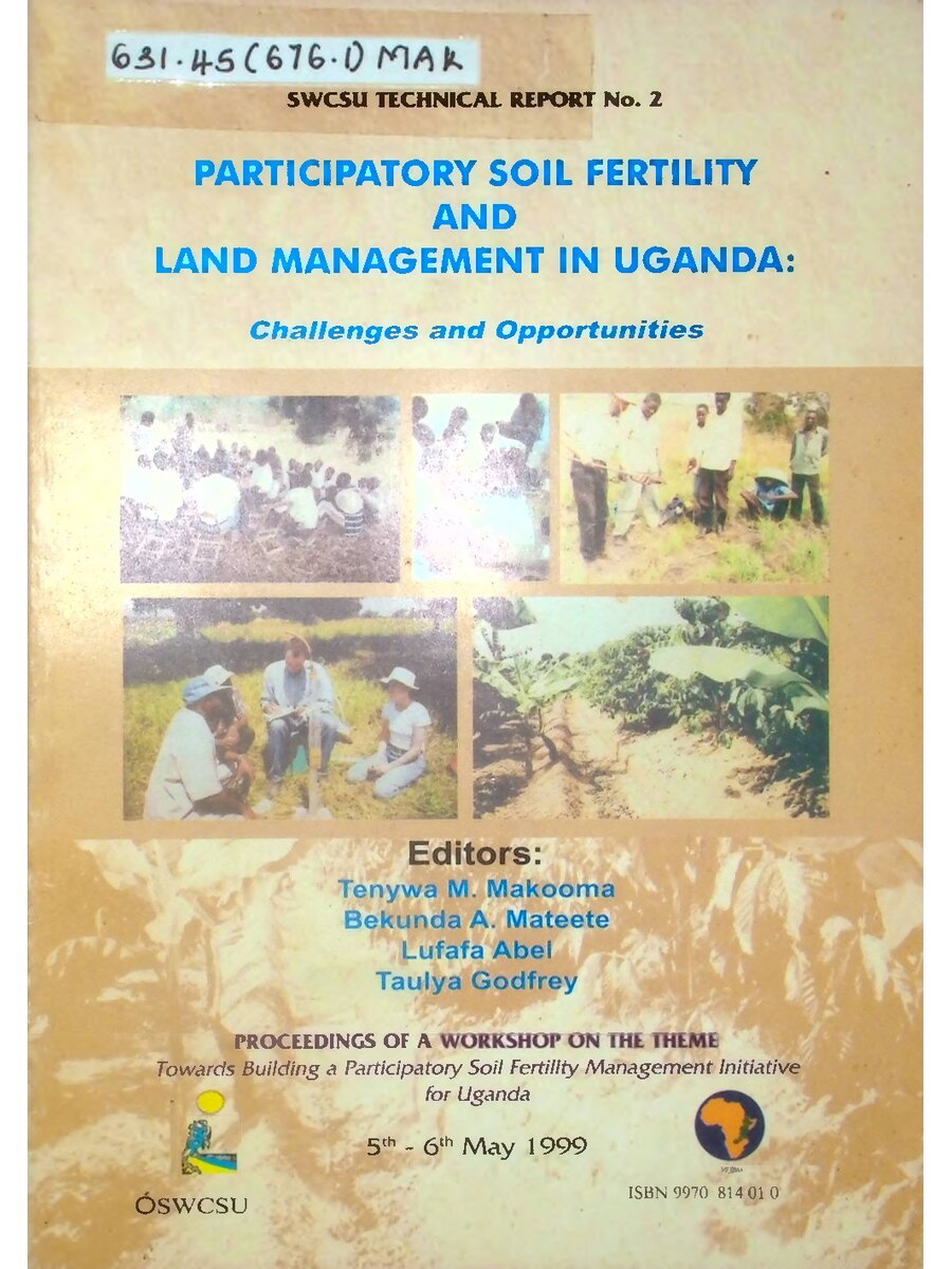 First page of Participatory Soil Fertility and Land Management in Uganda