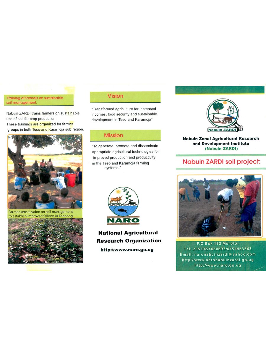 First page of NabuinZARDI Soil Project