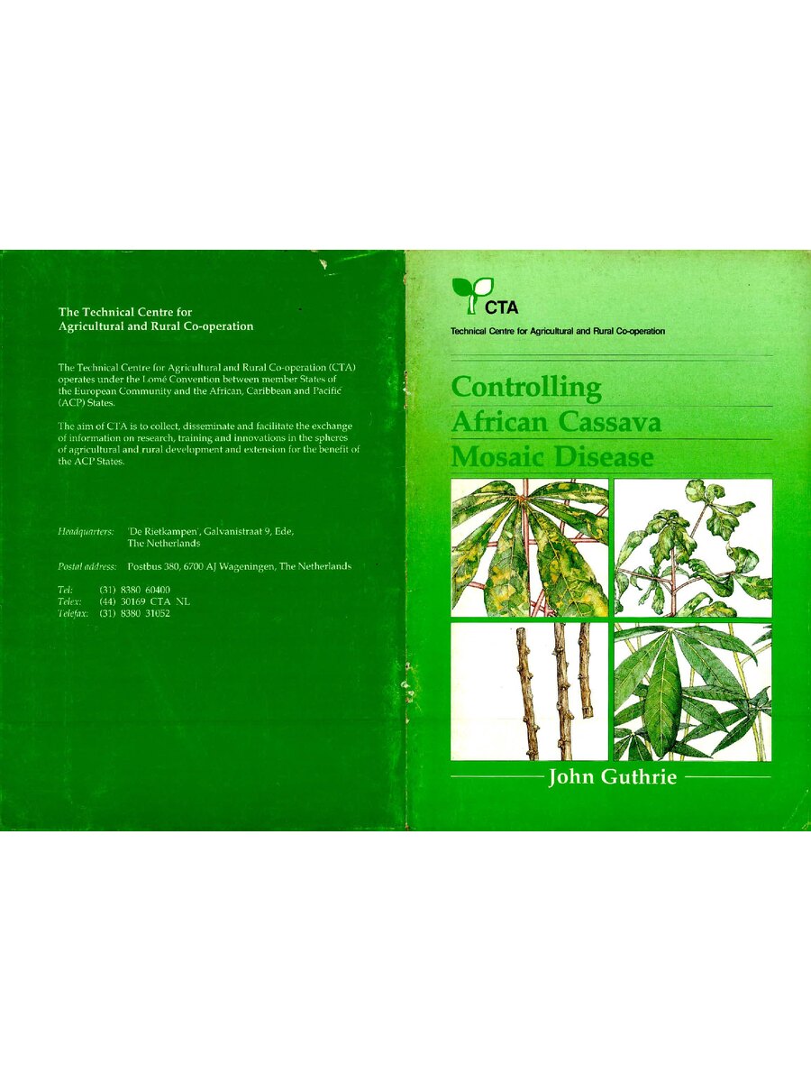 First page of Controlling African Cassava Mosaic Disease