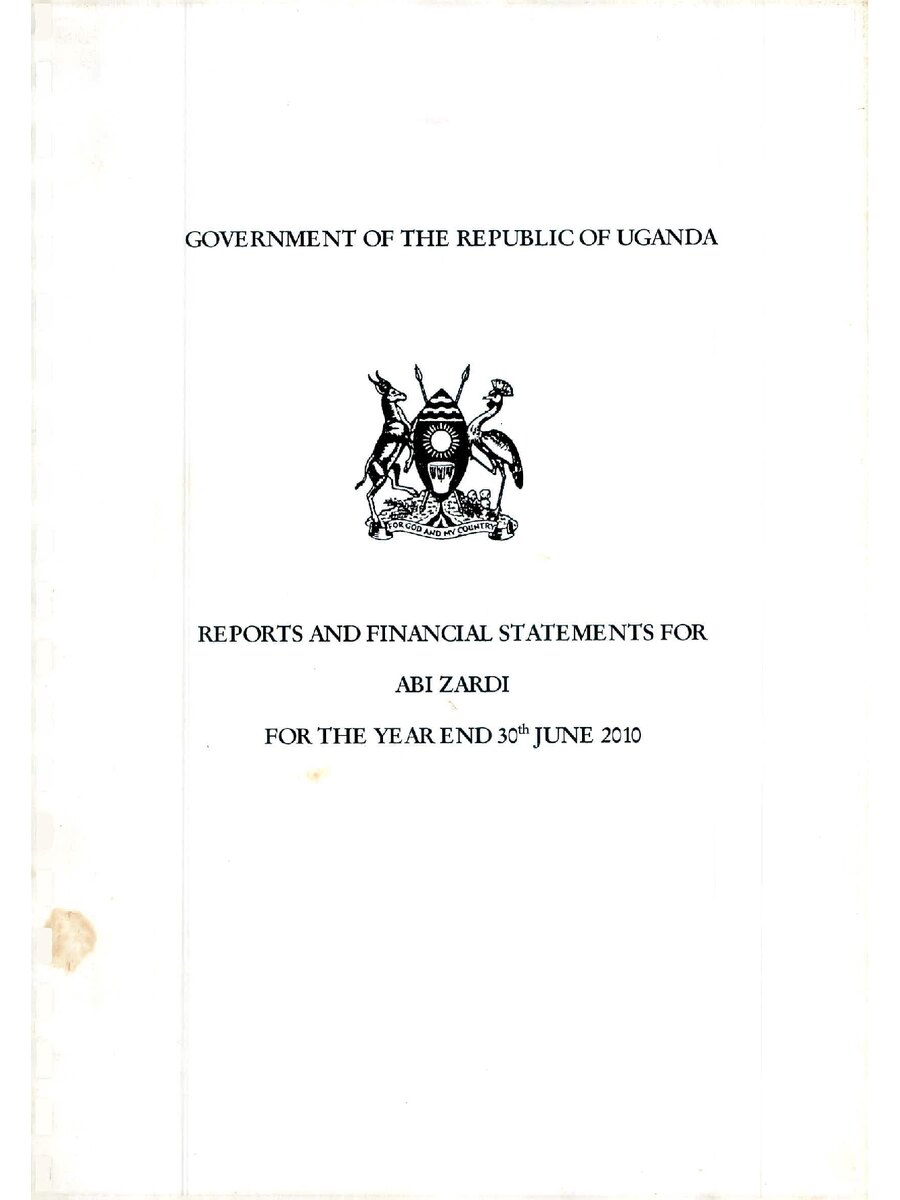 First page of Reports and Financial Statements
