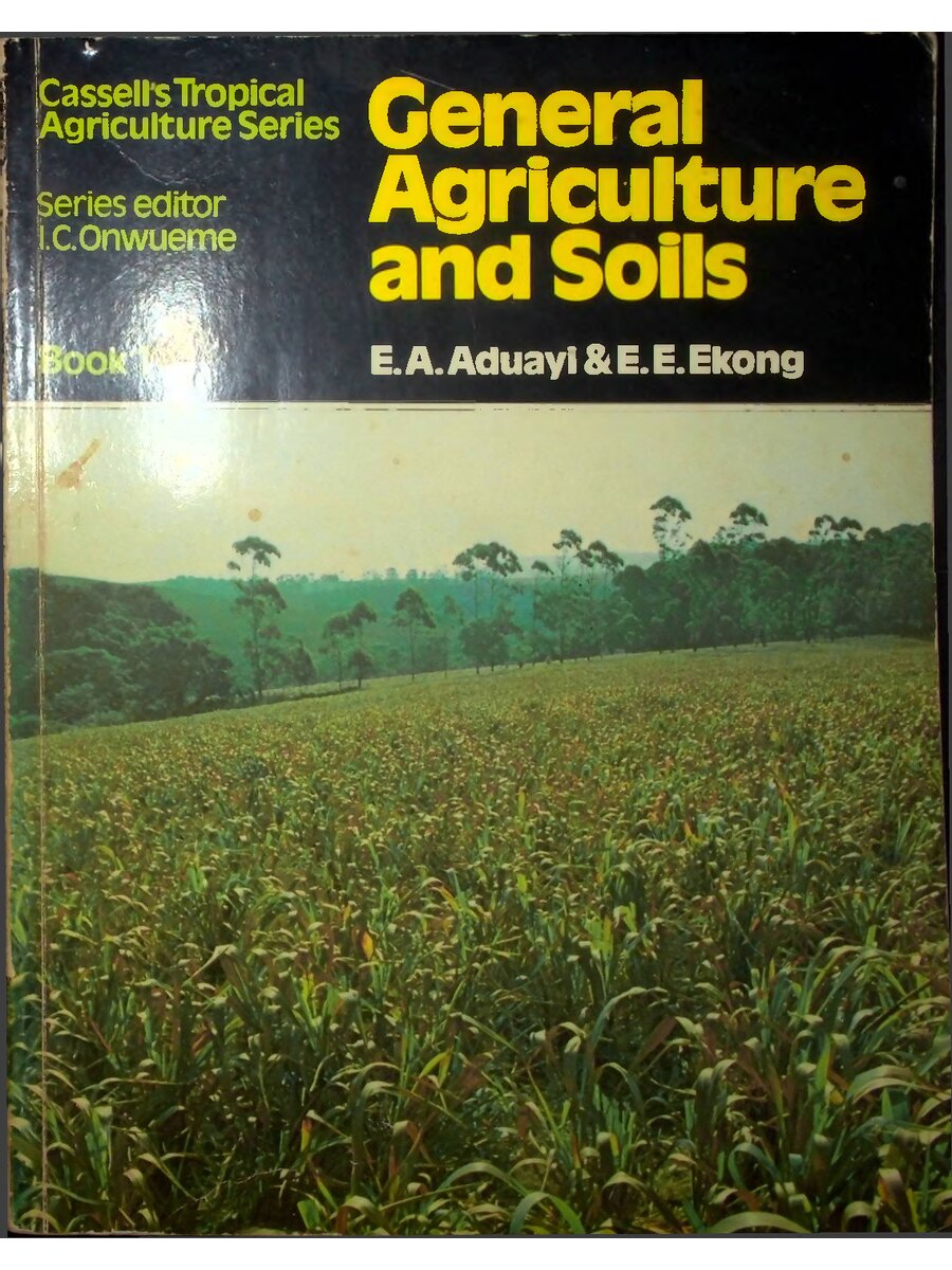 First page of General Agriculture and Soils