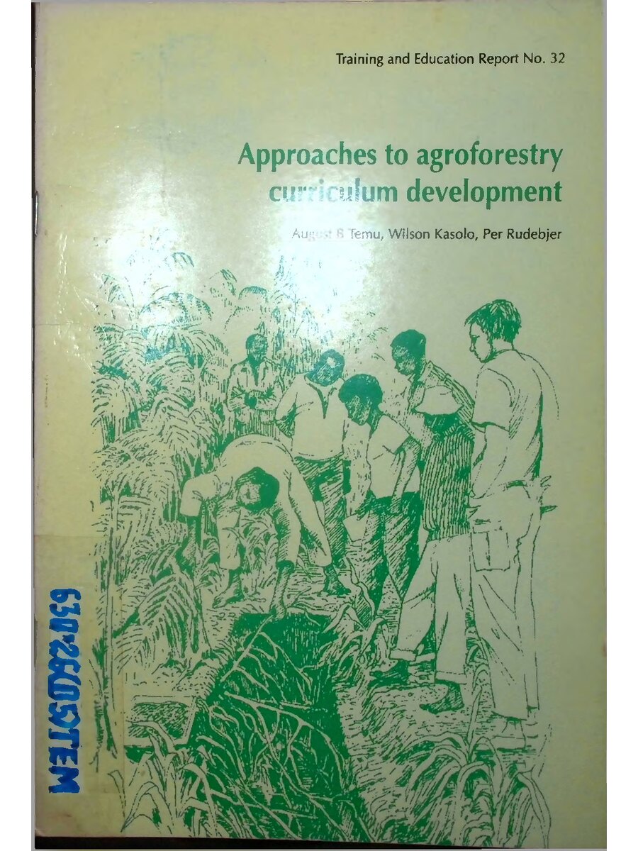 First page of Approaches to Agroforestry Curriculm Development