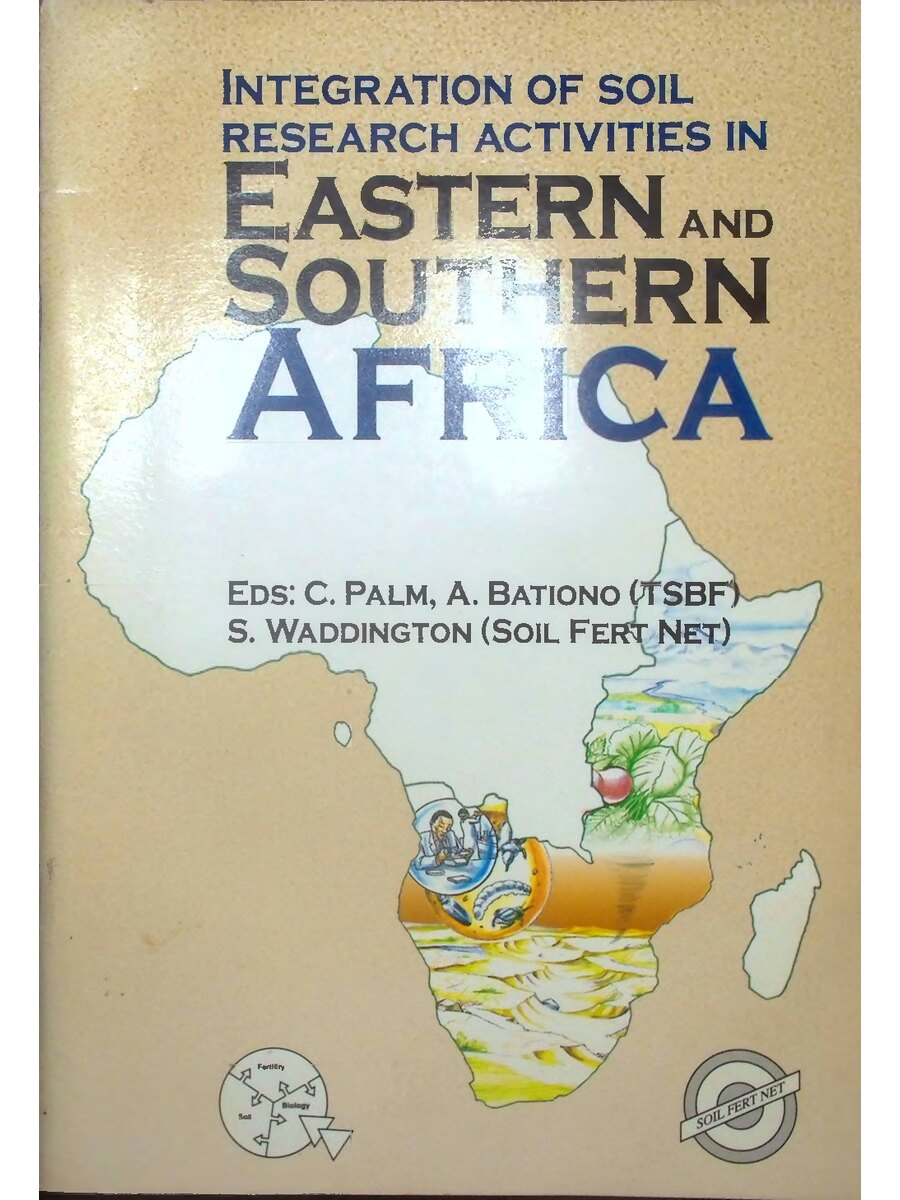 First page of Integration of soil Research Activities in Eastern and Southern Africa