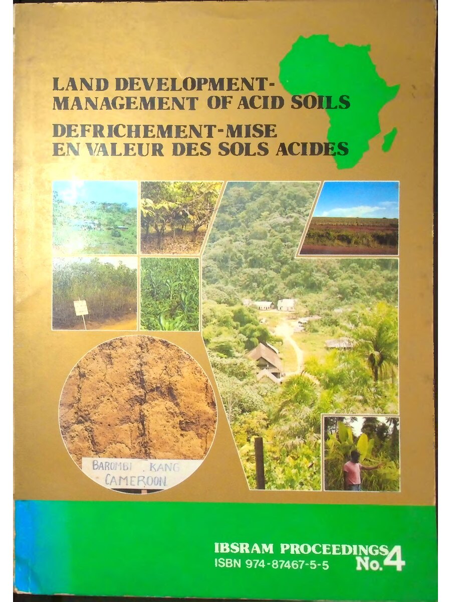 First page of Land Development Management of Acid Soils IBSRAM Proceedings