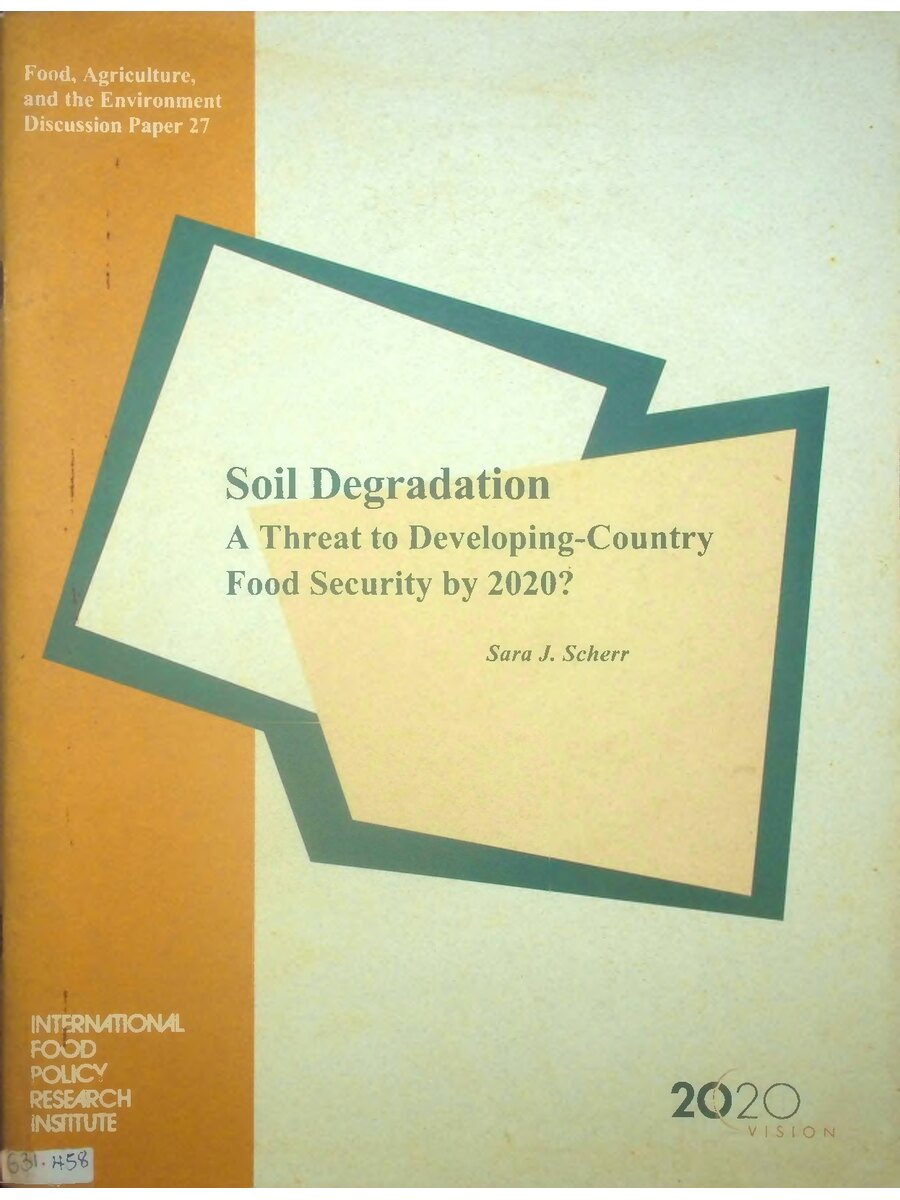First page of Soil Degradation a Threat to Developing Country Food Security by 2020