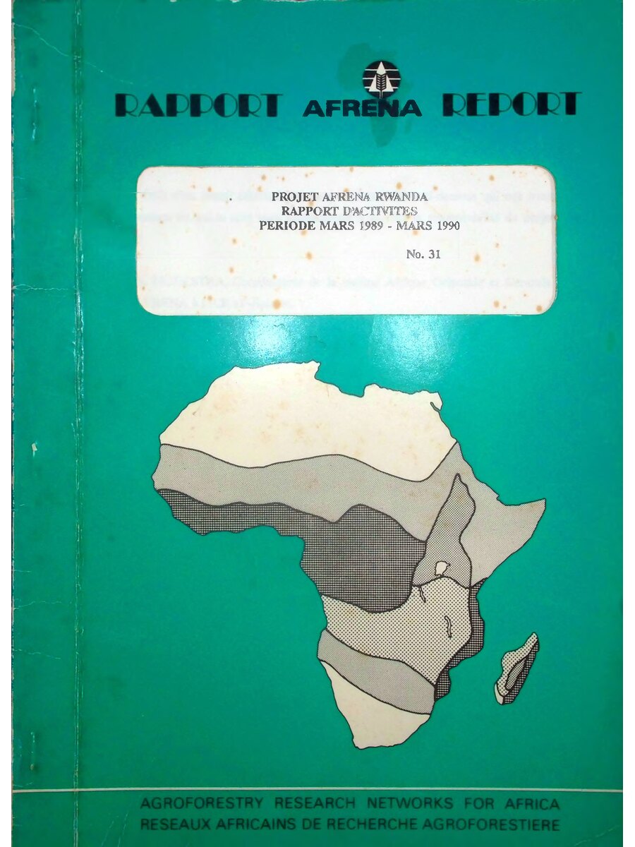 First page of Project Afrena Rwanda1989